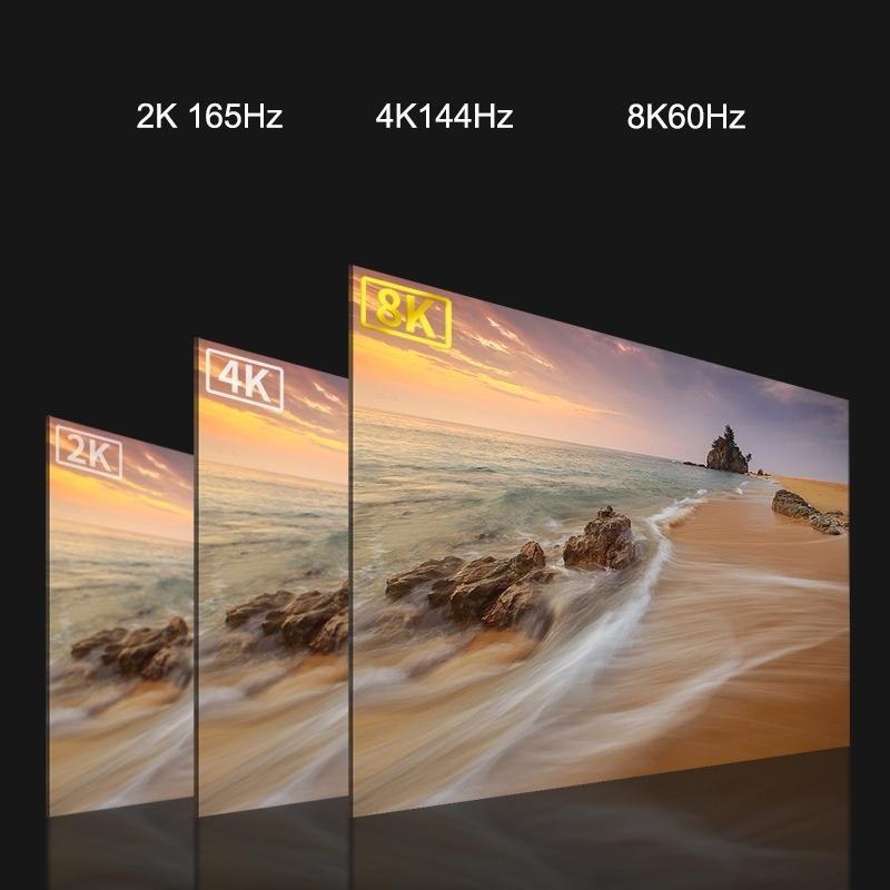 Кабель DisplayPort 8K DP 1.4Cable 8K@60Hz 4K@144Hz Высокоскоростной плетеный кабель Display Port, совместимый с телевизором, монитором, ноутбуком