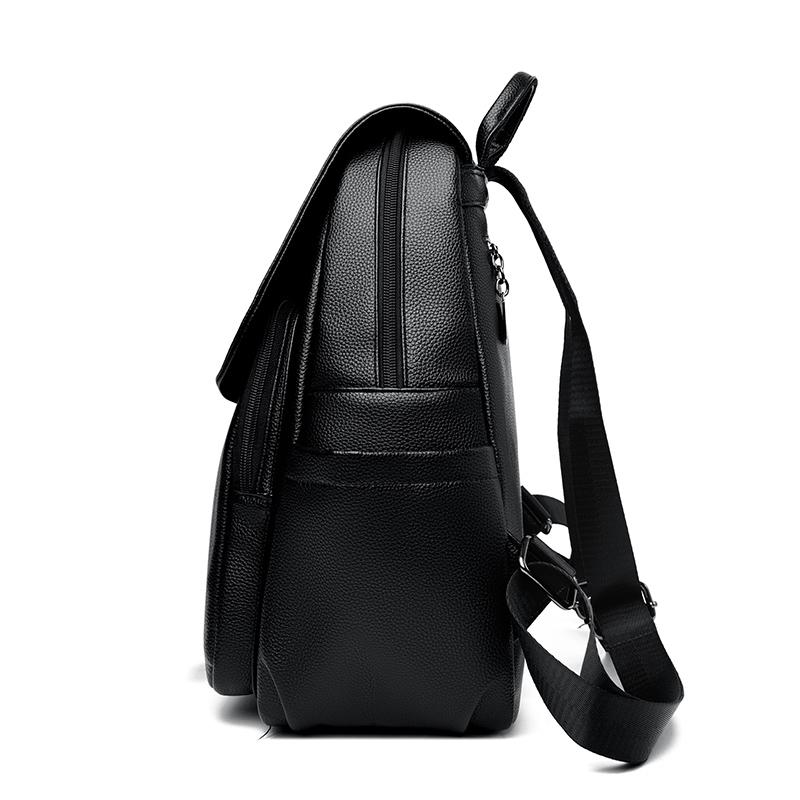 Кожаный рюкзак Женский дорожный рюкзак большой вместимости