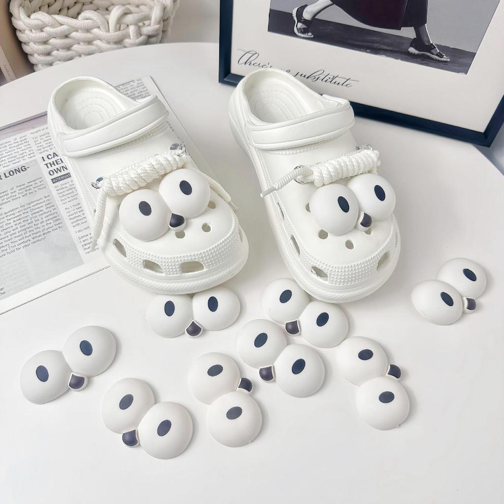 Crocs с очаровательными большими ремешками и 3D креативным съемным декором