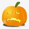 Halloween Sad Pumpkin Pumpkin Jack O' Lantern Iron On Heat Transfer Printing Vinyl Patches Sticker for Clothes DIY Appliques Washable Patches