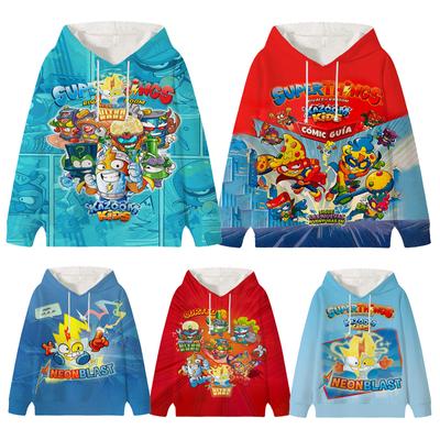 Толстовки Superzings Kazoom Kids 3D Print Hoodie Boys Girls Streetwear Sweatshirt Kids Harajuku Pullover Clothing
