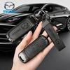 Кожаный чехол для ключа от машины Mazda 2 3 6 Axela Atenza CX-5 CX5 CX-3 CX-7 CX8 CX-9 2016 2017 2018 2/3 кнопки авто сумка