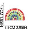 Autism Theme Embroidery Cloth Sticker Palm Computer Embroidery Label Cartoon Butterfly Love Patch Sticker Ironing