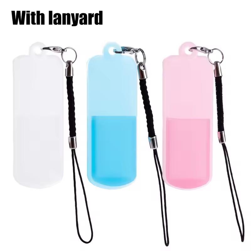 3Pcs Silicone Dustproof Cover for U Disk Protective Case with Rope U Disk Anti-lost Storage Case for Portable USB Flash Dust Cap