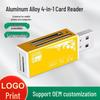 638 Алюминиевый сплав Универсальный USB 2.0 кард-ридер
