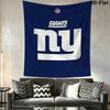 New York Giants Wall Tapestry Aesthetic Wall Hanging Printed Fabric Blanket Decorative Tapestries for Bedroom Living Room Home Decor