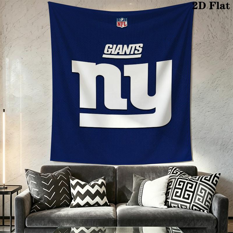 New York Giants Wall Tapestry Aesthetic Wall Hanging Printed Fabric Blanket Decorative Tapestries for Bedroom Living Room Home Decor