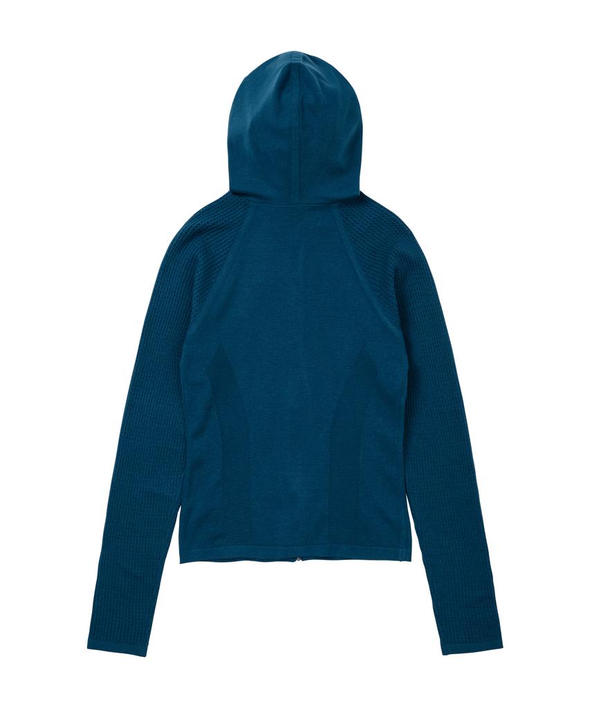 WELLBEING EXPRESS Sports Knit Hoodie Blue