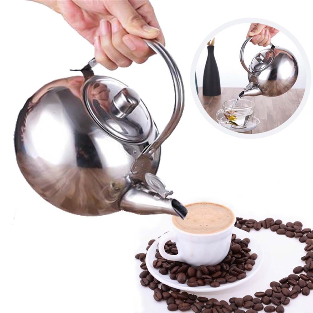 Boil Stainless Steel Stovetop With Strainer Coffee Water Filters Tea Pot Tea Kettle Infuser Kettle