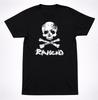 Черная футболка с логотипом Rancid Череп и кости Графическая футболка панк-рок группы