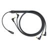 Pro Cable LAC-CT Branch Cable for Effects Pedals (All Unplated, 4-Way Center Branch, L-Shaped Plug)