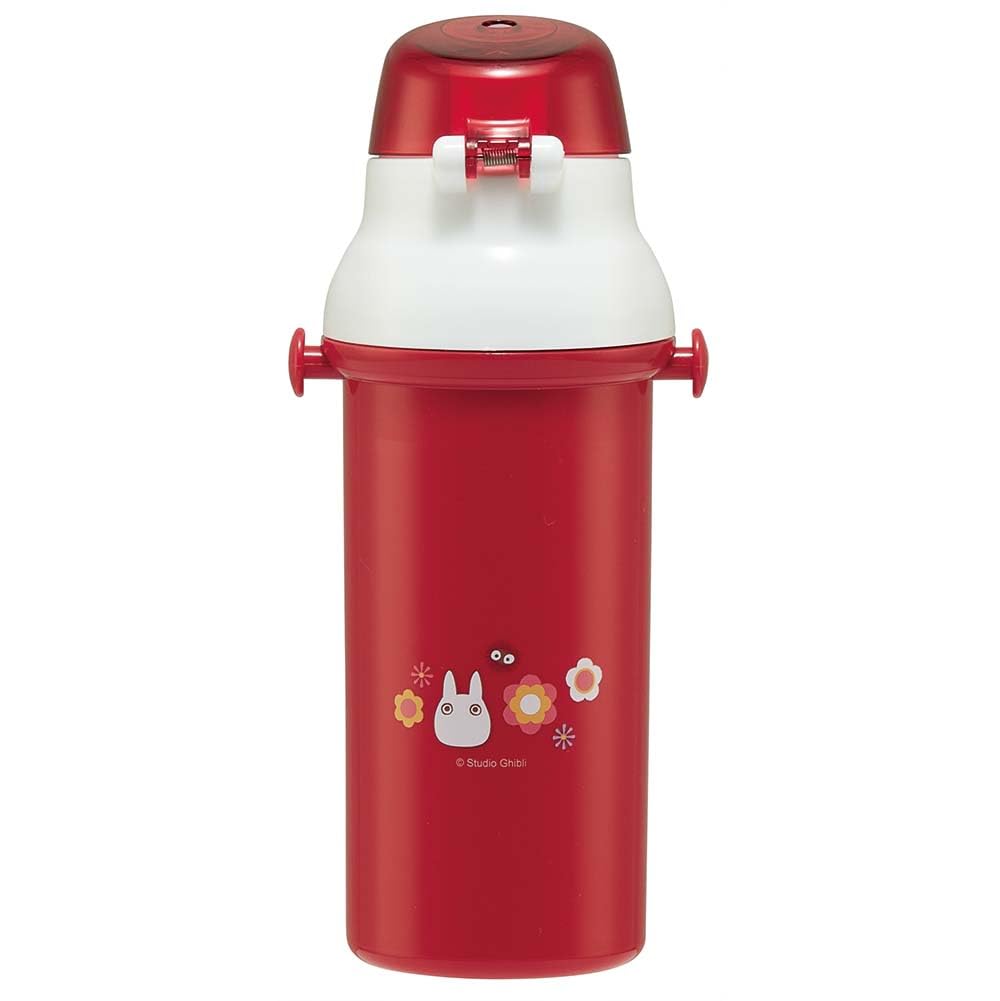 Skater Пластиковая бутылка для воды 480 мл, одно нажатие, антибактериальная, для детей, легкая, антибактериальная обработка, сделано в Японии, ланч-бокс Ghibli Totoro