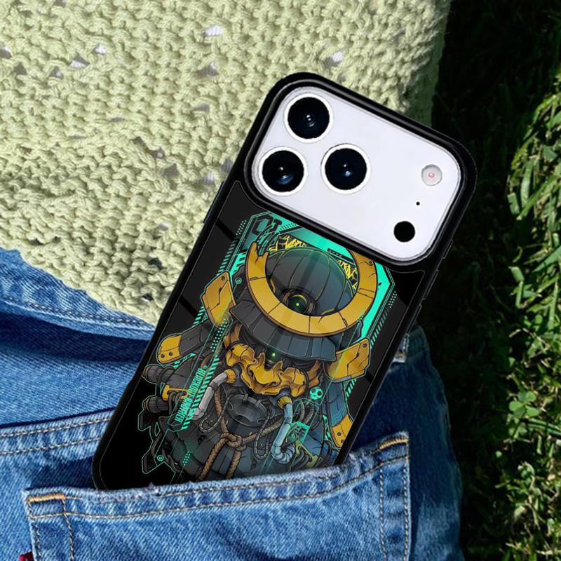 Japanese Hannya Mask soft Phone Case For iPhone 17 AIR 16 Pro Max 15 14 Pro 11 12 13 Shockproof Silicone Cover