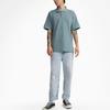Converse Polo Shirts Men's Blue Gray Polo Collar Moderate Straight Fit 10024739-A03