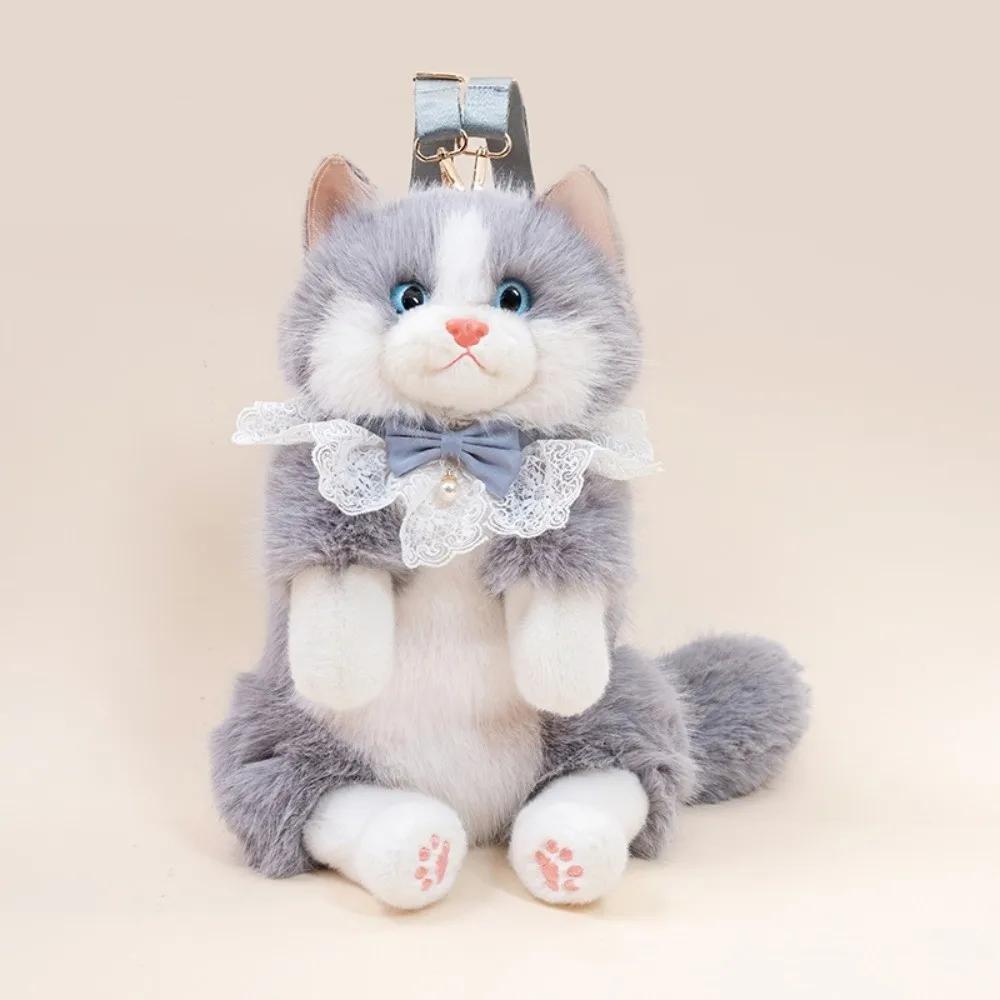 Новый Реалистичный Кот Симулированный Марионетка Кот Рюкзак Мягкий Пушистый Милый Мультяшный Рюкзак Кот Рюкзак Подарки