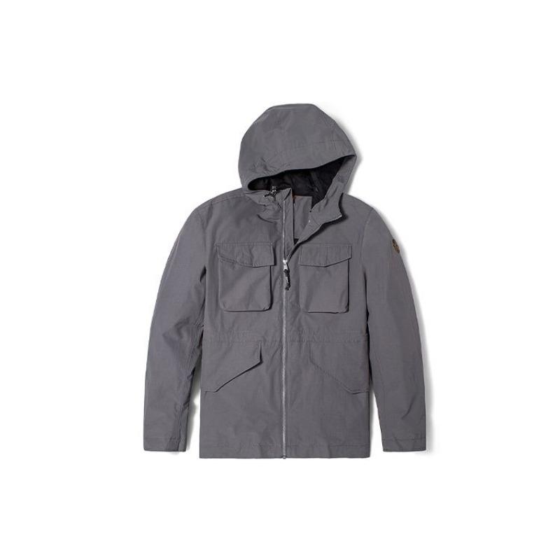 Timberland Однотонная спортивная толстовка-куртка Мужские куртки Серый A2EJW-033