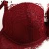 DKGEA Women Thin Underwear Set Lace Sexy Bra Plus Size D E Cup