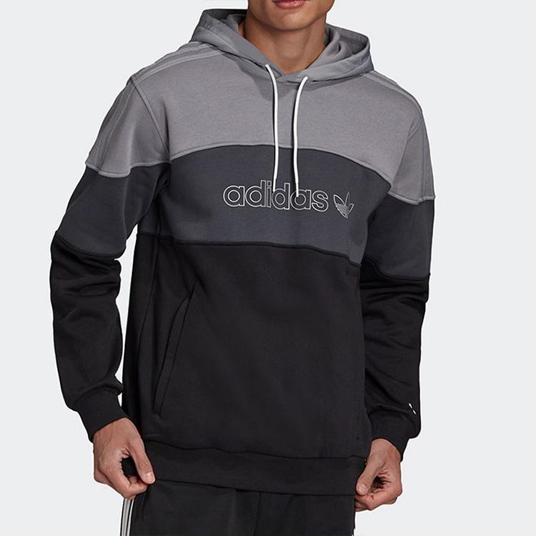 adidas originals Colorblock Fleece Lined Stay Warm Gray Black Men's GD5796