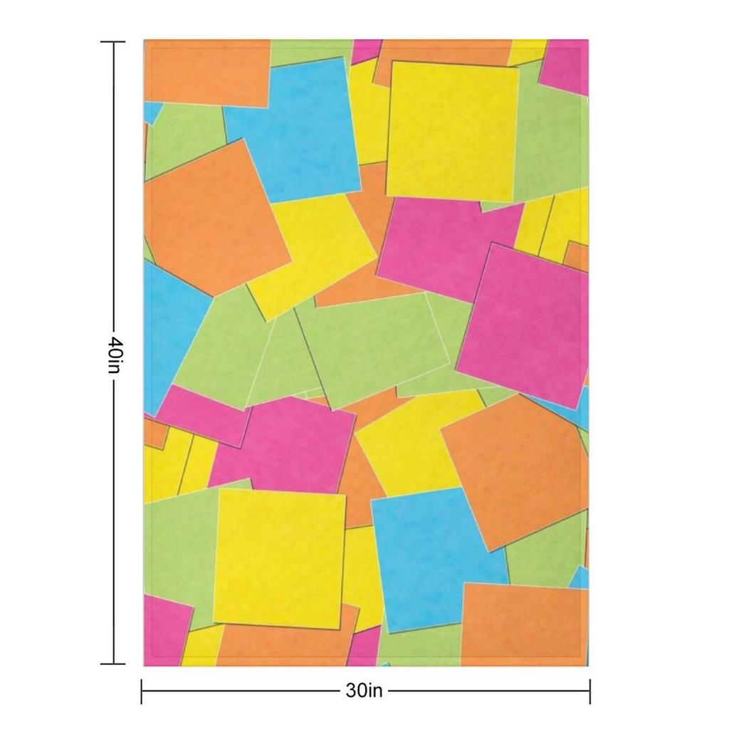 Художественные липкие заметки Плед-покрывало для декоративного дивана-кровати, плед, мягкие одеяла