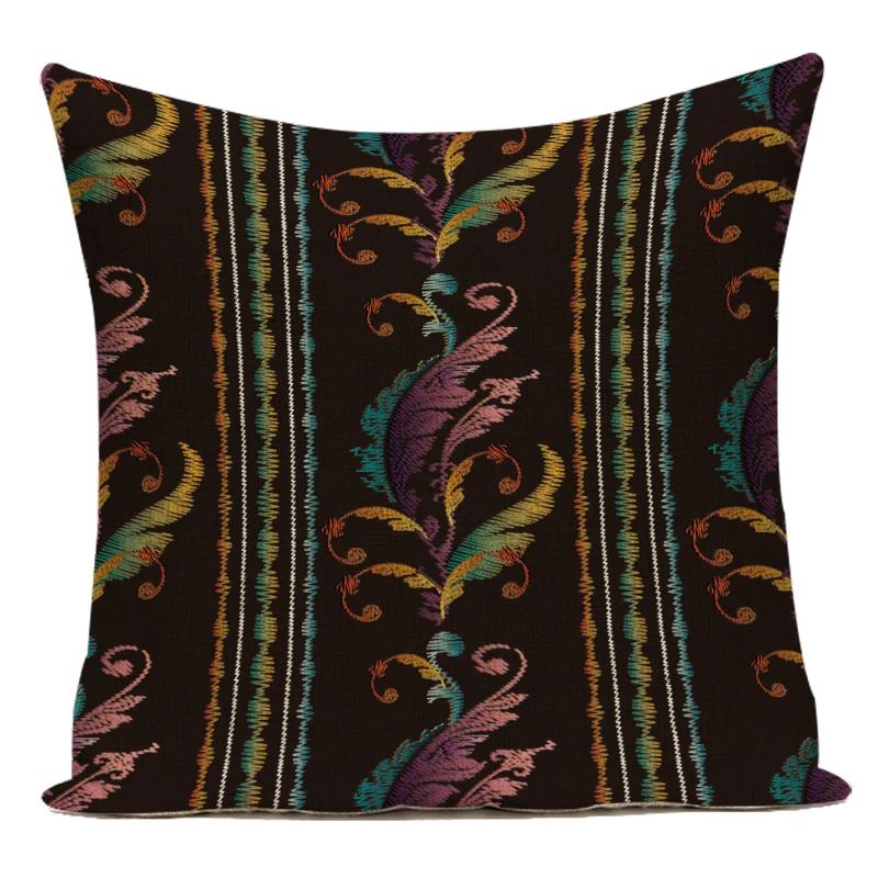 Полиэстер Бохо Геометрический Мандала Цветы Декоративные Подушки Диван Дом Спальня Наволочка Чехол для Подушки