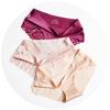 Women Triangle Briefs Underpants Lingerie Lace Breathable Ice Silk Panties Comfortable Solid Color
