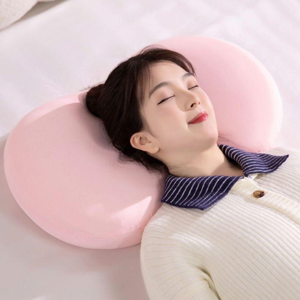 Cooling Ice Silk Slow Rebound Pillow Ergonomic Design Dormitory Sleeping Pillow Bedroom
