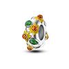 925 Sterling Silver Beads Yellow Moon Sunflower Butterfly Giraffe Beads Pendant Charms Fit 4mm Aperture Bracelet Jewelry Making