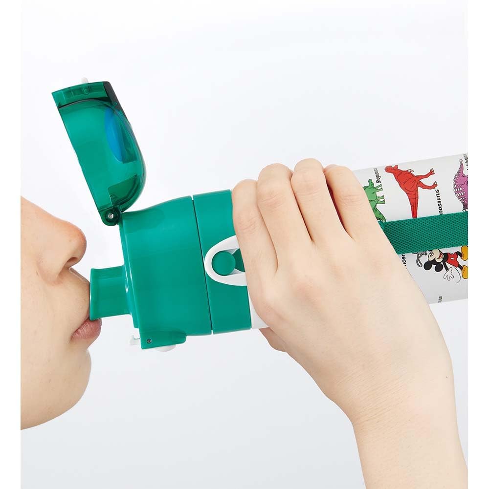 Бутылка для воды из нержавеющей стали Skater, 470 мл, для питья, с изображением Микки Друзья, динозавра, для детей, легкая, для хранения, для спорта