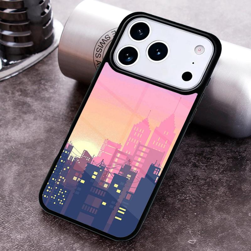 Cartoon City Lable Phone Case For iPhone 17 16 15 14 13 12 11 Pro Max Plus 17Air Soft Silicone Cover