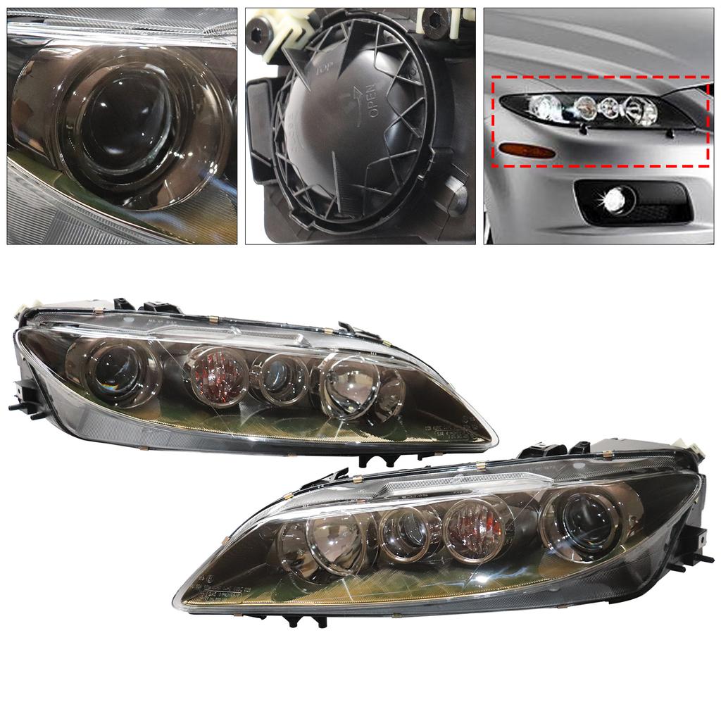 [1 пара] Левая и правая фары для автомобиля Mazda 6 2006 2007 2008 Аксессуары для галогенных фар Фары