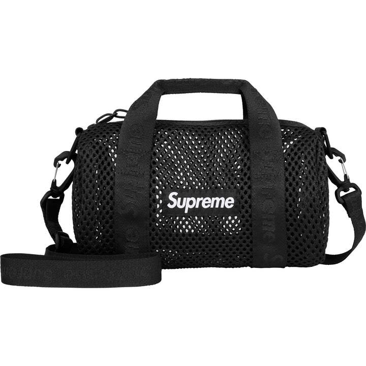 Supreme Сетчатая Мини-сумка-даффл Черная (25СС)