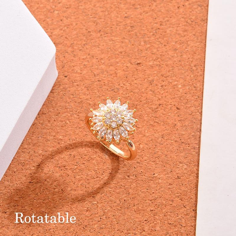 10 мм тревожные кольца для женщин Y2k, ювелирные кольца, бабочки, ромашки, бусины, антистрессовые кольца-спиннеры для подростков, 2022, эстетические