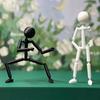 1/2 шт. Фигурка человечка из спичек, напечатанная на 3D-принтере, с подвижными суставами, игрушка-антистресс, человечек из палочек