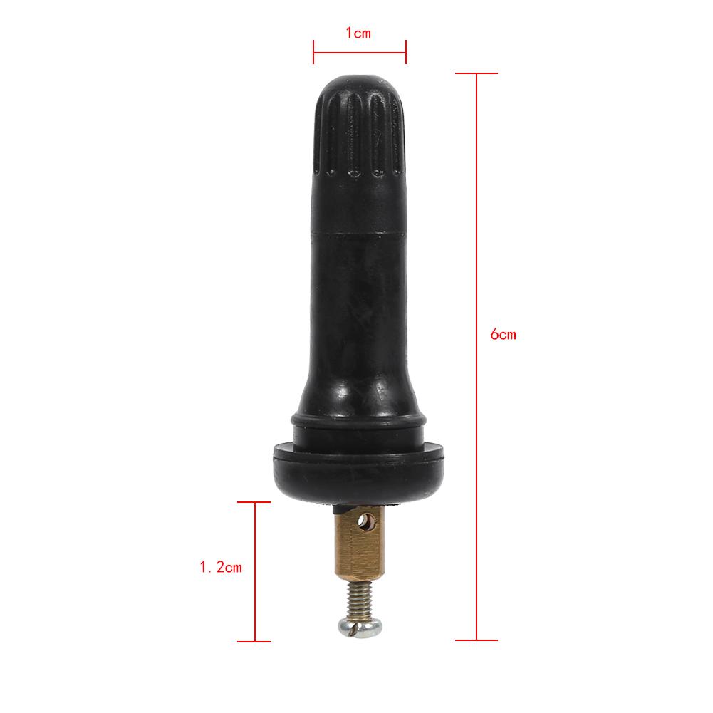 4Pcs TPMS Rubber Snap in Valve Stems Tire Pressure Monitoring System Anti explosion Car Accessories for Stem Caps1