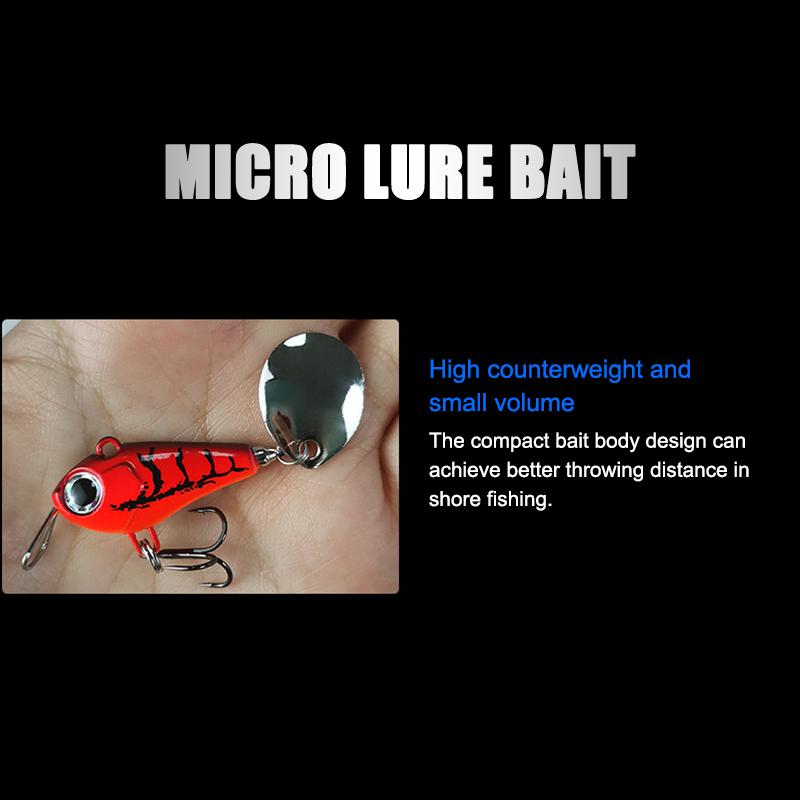 Vib маленькая небесная звезда вращающаяся с блестками 3,3 см 15 г японский стиль приманка для дорожного бегуна микрообъект маленькая фасоль Дин вращающаяся вибрация