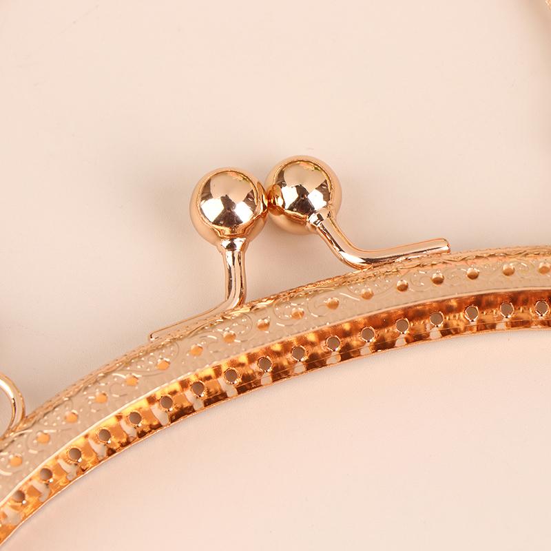 1 шт., 16,5 см, винтажная металлическая застежка с тиснением, арочный замок для сумок, застежка с ручками, аксессуары для поддержки запястья сумки