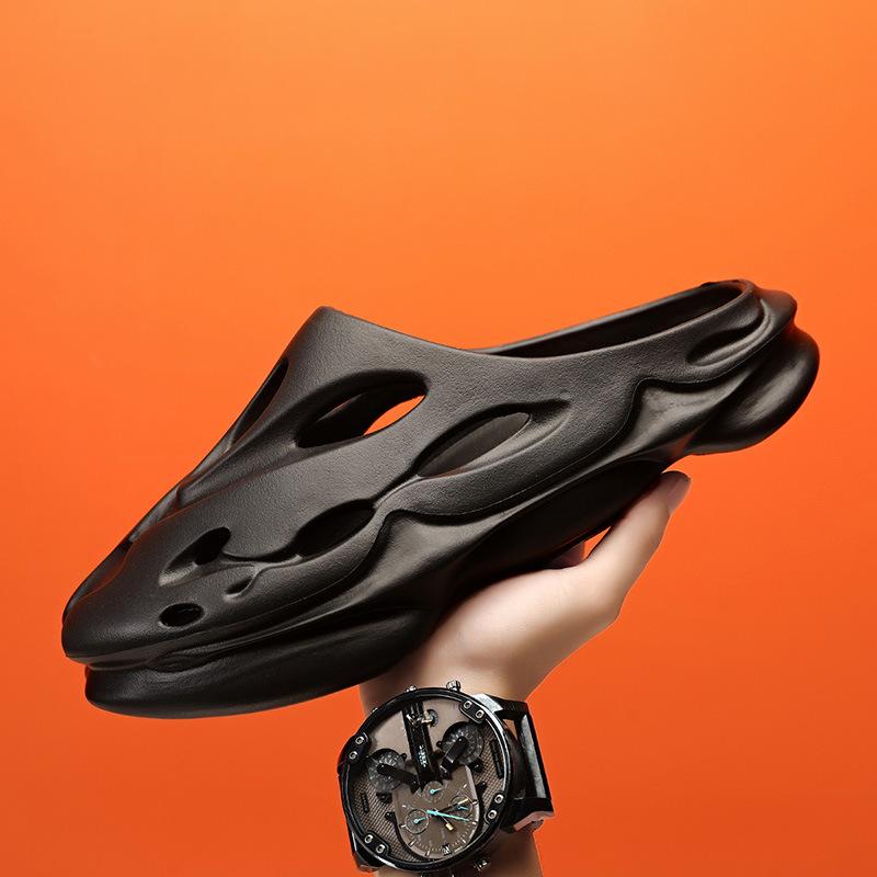 Мода 2024 года, новые мужские туфли, легкие белые сандалии, тапочки, легкие роскошные сандалии для отдыха, пляжная обувь для дома и улицы