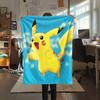 Sky Pikachu  Print Flannel Blanket, High quality Comfortable for All Seasons, Home Decor, Warmth and Comfort