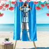 1pc Football Star Messi Beach Towel, Outdoor Beach Towel Ideal Beach Necessities and Vacation Items