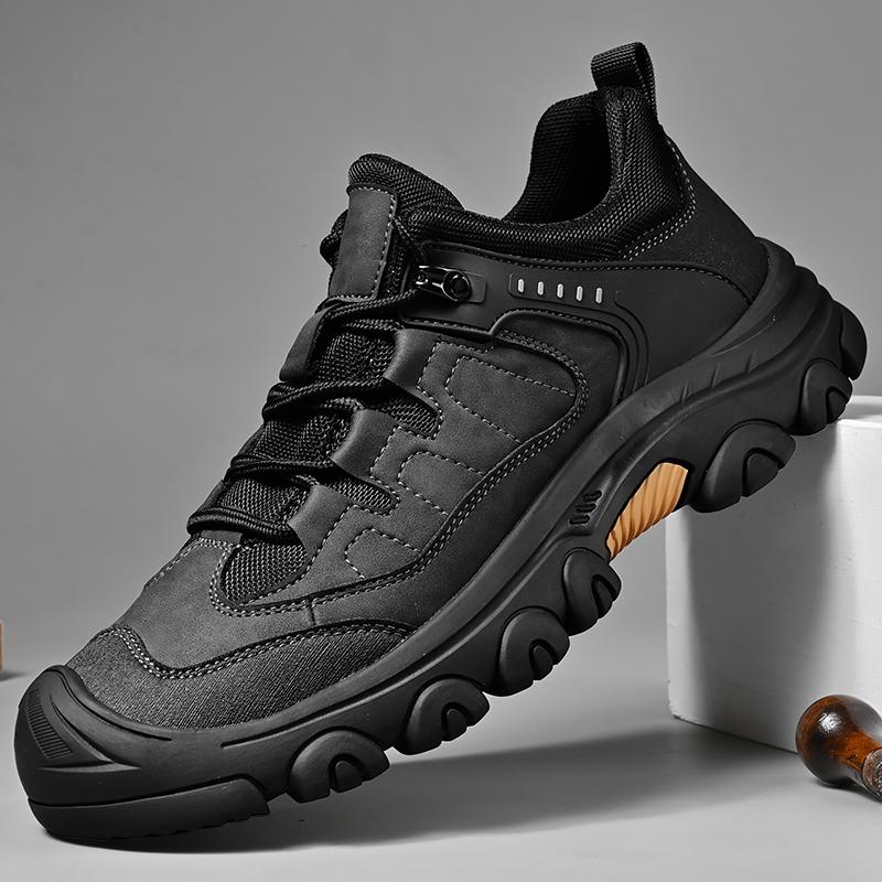 Men's Genuine Leather Hiking Boots Outdoor Casual Shoes