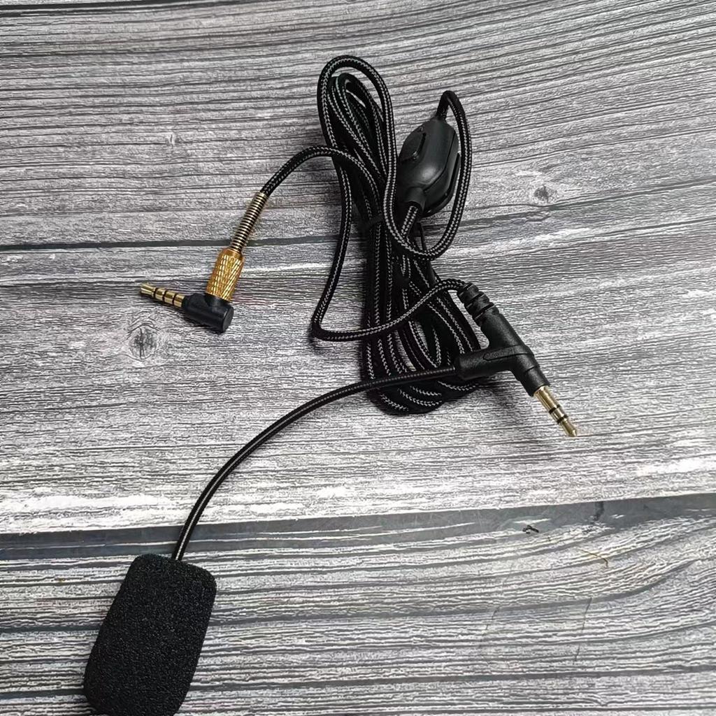 Сменный плетеный кабель для микрофона-штанги с переключением громкости и отключения звука, кабель для гарнитуры 3,5 мм на 3,5 мм для гарнитуры Sony 1000XM5 XM4