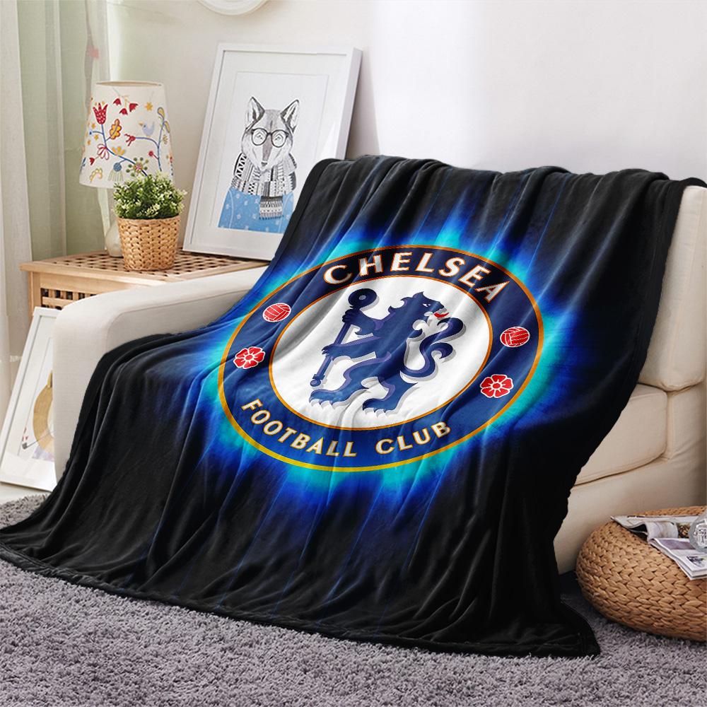 Chelsea FC Flannel Blanket, High quality Comfortable for All Seasons, Home Decor, Warmth and Comfort