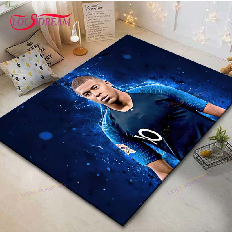 Криштиану Роналду--Месси-Неймар Ковер с принтом Гостиная Противоскользящий ковер Детская спальня Коврики Игровой ковер Большой ковер Декор