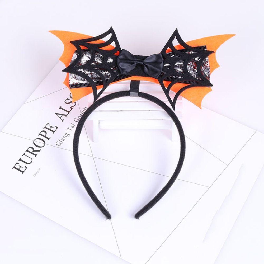 Bats Pumpkin Hairbands DIY Hair Accessories Spider Web Head Wrap Halloween Headband Cosplay