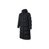 Training Series Solid Color Zipper Hooded Long Four-Proof Snow Shell Down Jacket Men Outerwear Basic-Black 952347905-3