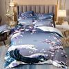 Cherry Blossom Bedding Set 3D Japanese Scenery Art Duvet Cover Set Single Double Twin King Size Teens Adults Mountain Exotic Art