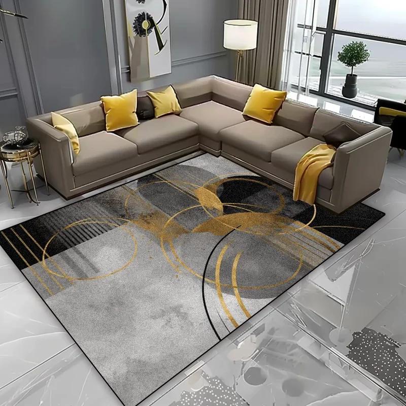 Скандинавская геометрическая абстракция Ковры для гостиной Спальня Плюшевая декорация Домашние ковры большой площади Гардеробная Моющийся коврик для пола