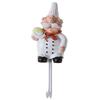Powerful Cartoon Chef Racks Holders Hook Adhesive Door Clothes Coat Hat Bathroom Towel Hook Hanger Kitchen Wall Key Holder