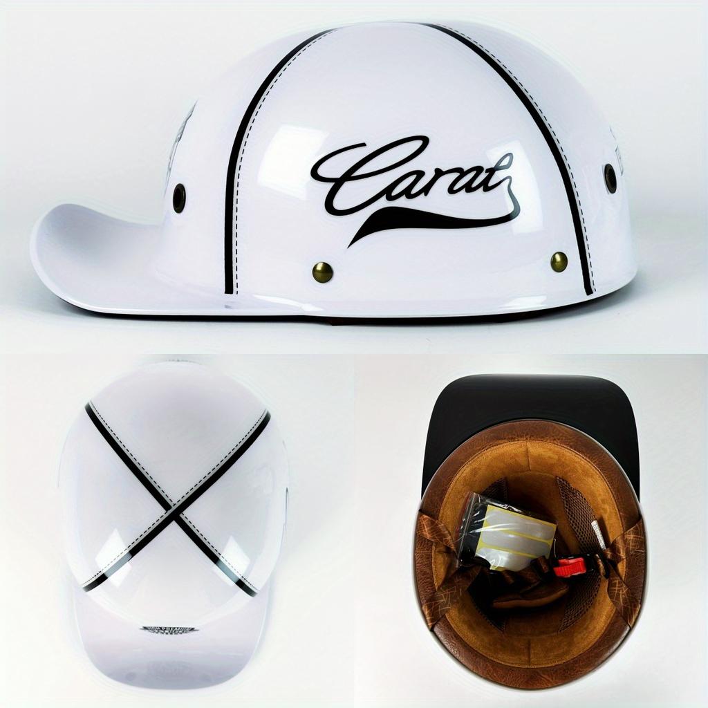 Мотоциклетный шлем Мужской Ретро Мотоциклетные шлемы Половина лица Бейсболка Личность Capacete De Moto Сертификация DOT Велосипедный шлем