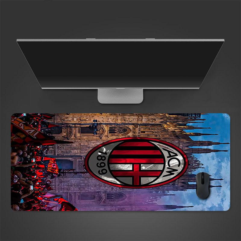 AC Milan Players Mouse Pad, Large Gaming Desk Mat, Non-slip XXL Mousepad for Laptop & Tablet, Mini PC Playmat with Stitched Edges